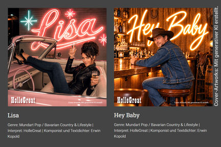 Neue Cover für „Lisa“ und „Hey Baby“ – Jetzt im neuen Glanz